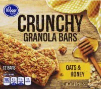 Kroger Oats & Honey Crunchy Granola Bars - 12 ct; 0.74 oz
