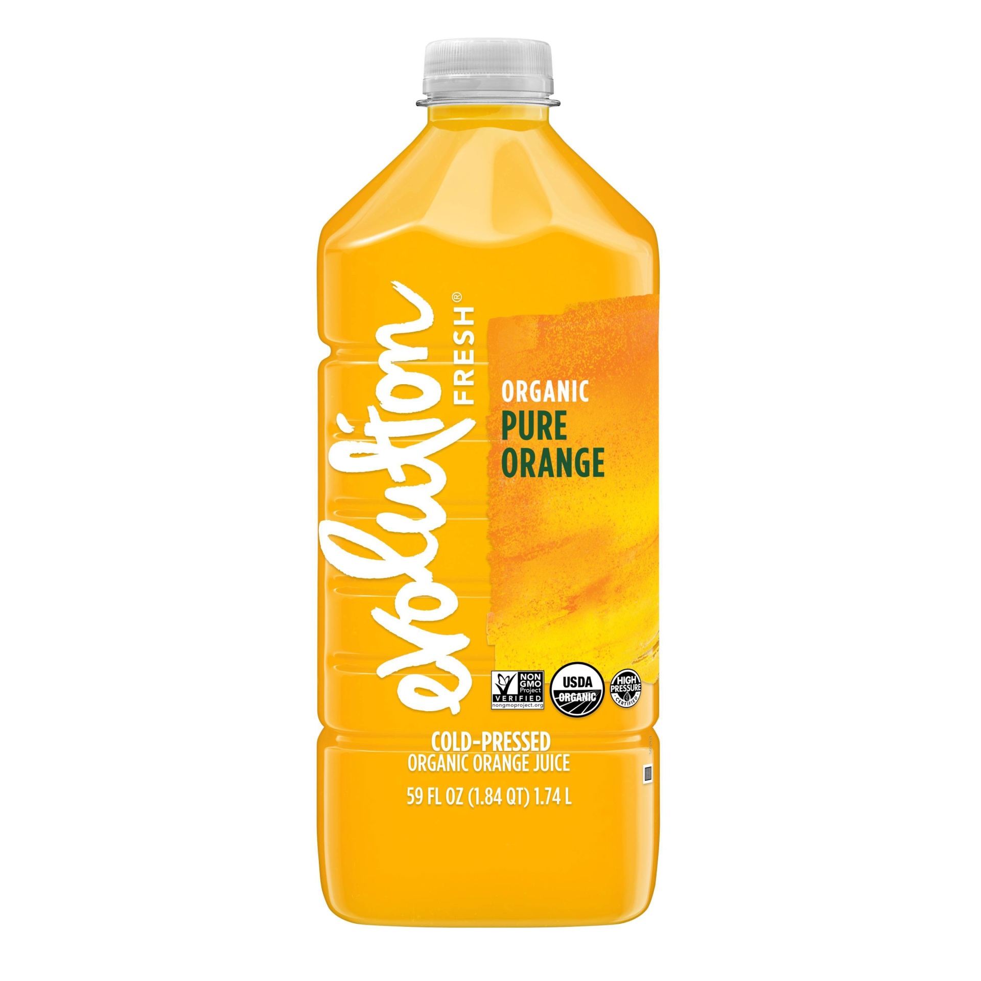 slide 1 of 1, Evolution Fresh Organic Cold Pressed Orange Juice, 64 oz