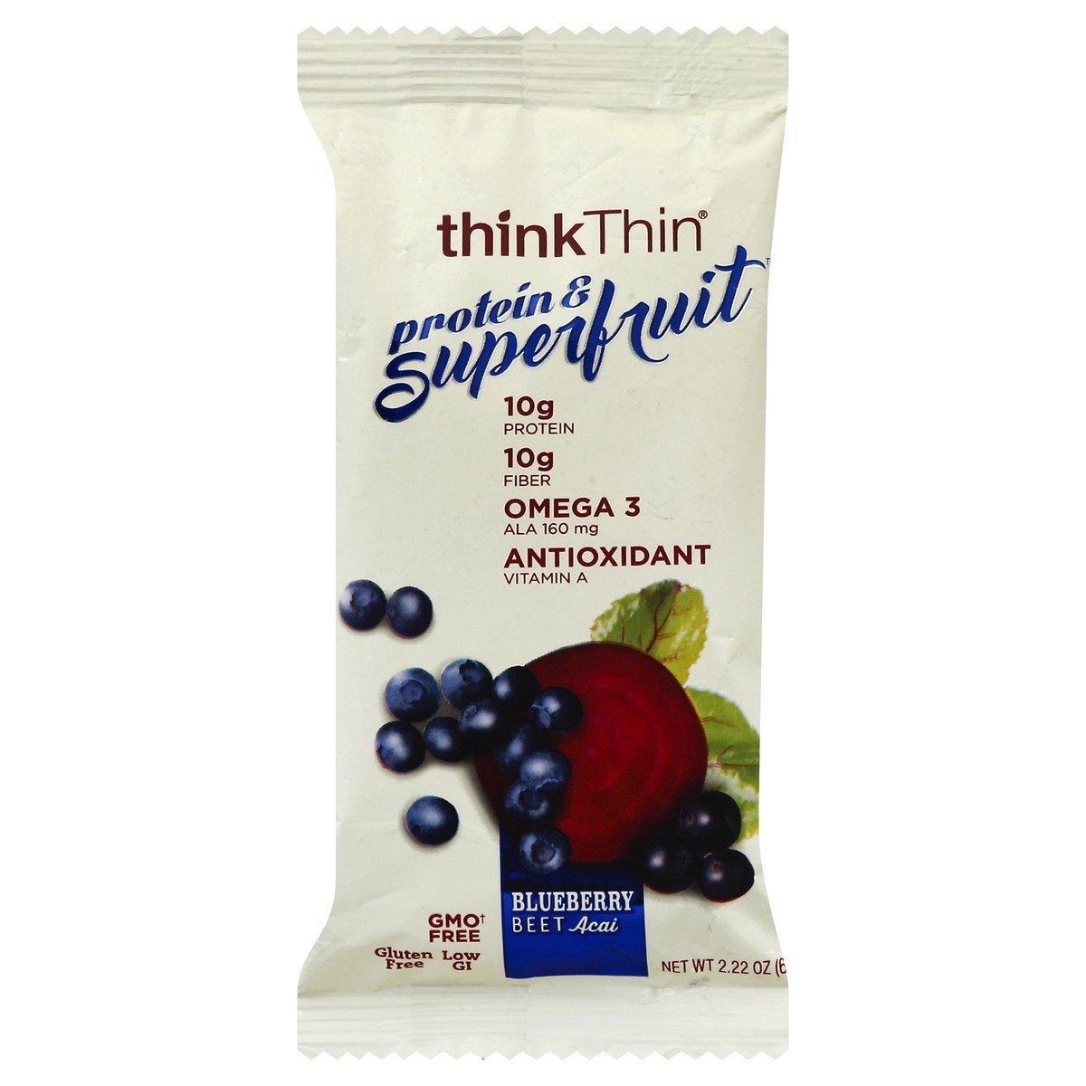 slide 3 of 6, thinkThin Protein & Superfruit 2.22 oz, 2.22 oz