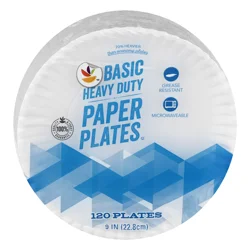 Giant Basic Heavy Duty Paper Plates 9 inch