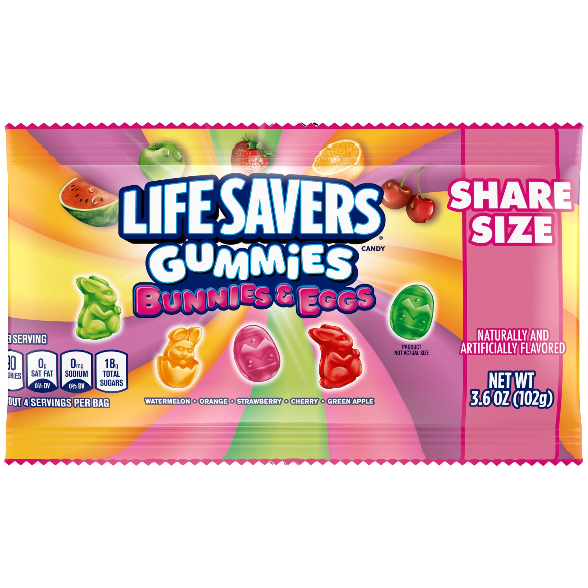 slide 1 of 5, LIFE SAVERS Gummies Bunnies & Eggs Easter Candy Assortment- 3.6 oz, 3.6 oz