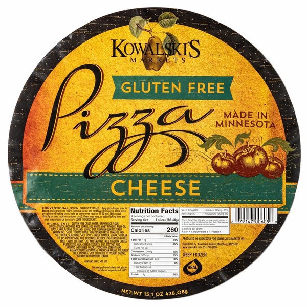 slide 1 of 1, Kwl Gf Cheese Pizza, 