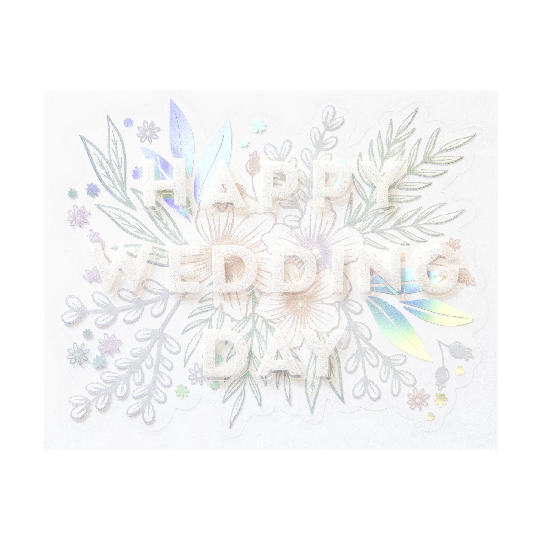 slide 4 of 4, Happy Wedding Day Card Sticker By Recollections, 3.875 in x 4.5 in