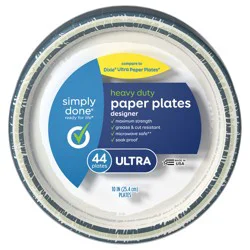 Simply Done Ultra Heavy Duty Paper Plates 44 ea