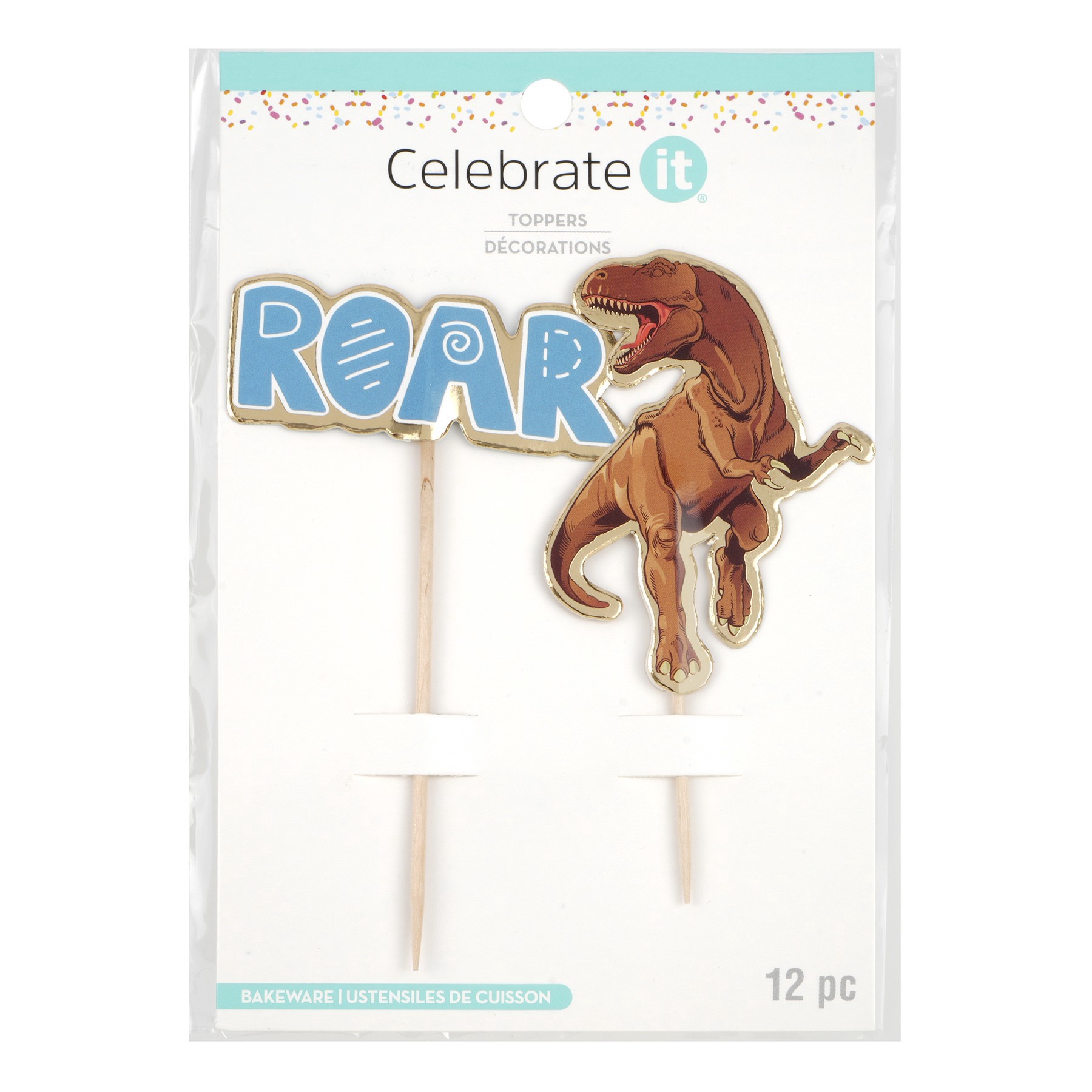 slide 2 of 2, Dinosaur Cupcake Toppers, 12ct. By Celebrate It, 12 ct