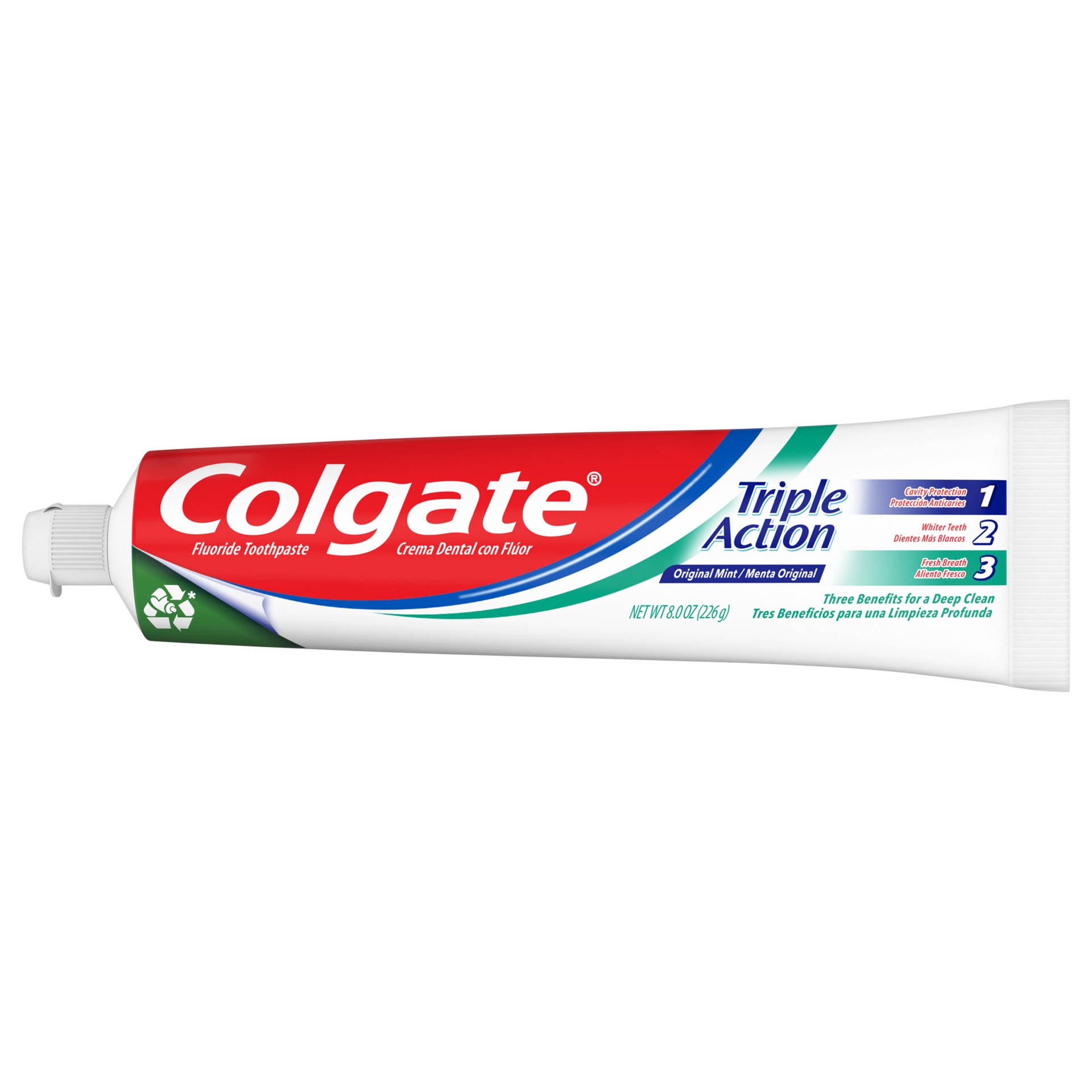 slide 2 of 6, Colgate Triple Action Mint Toothpast, 1 ct