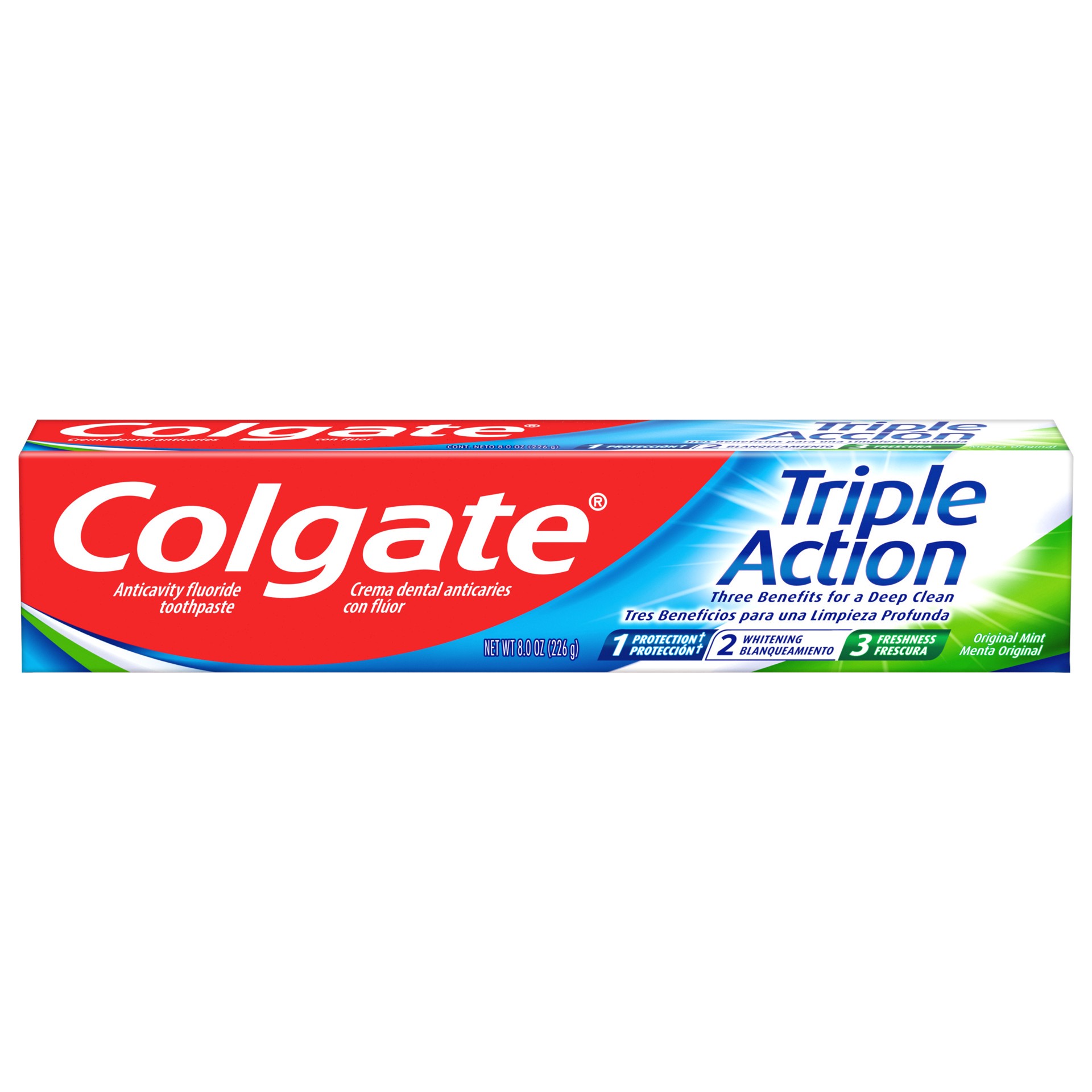 slide 1 of 6, Colgate Triple Action Mint Toothpast, 1 ct