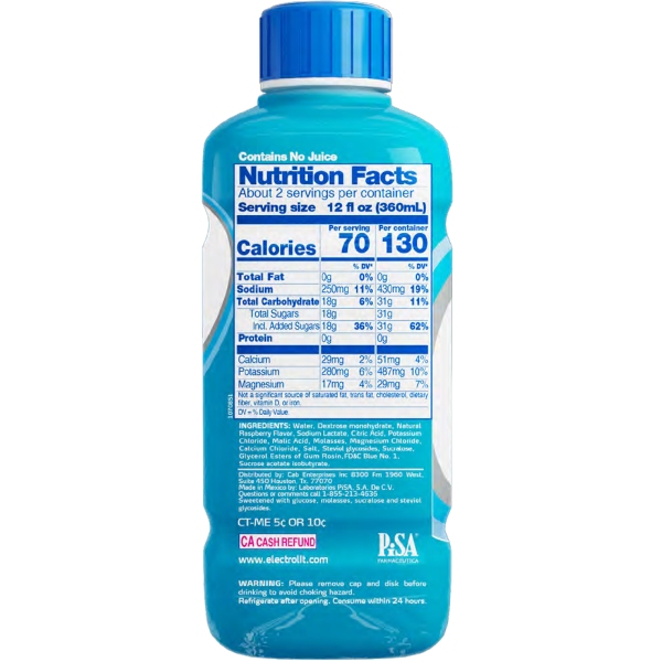 slide 2 of 9, Electrolit Premium Hydration Blue Raspberry Flavored Electrolyte Beverage, 21 fl oz bottle, 21 fl oz