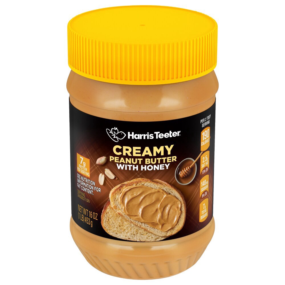 slide 3 of 4, Harris Teeter® Honey Roasted Peanut Butter, 16 oz