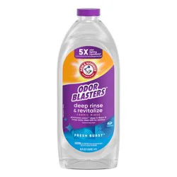 ARM & HAMMER Odor Blasters Deep Rinse & Revitalize Fabric Rinse, Laundry Additive and Odor Eliminator for Sweat, Musty Odors, and Body Odors, Fresh Burst Scent, 50 fl oz
