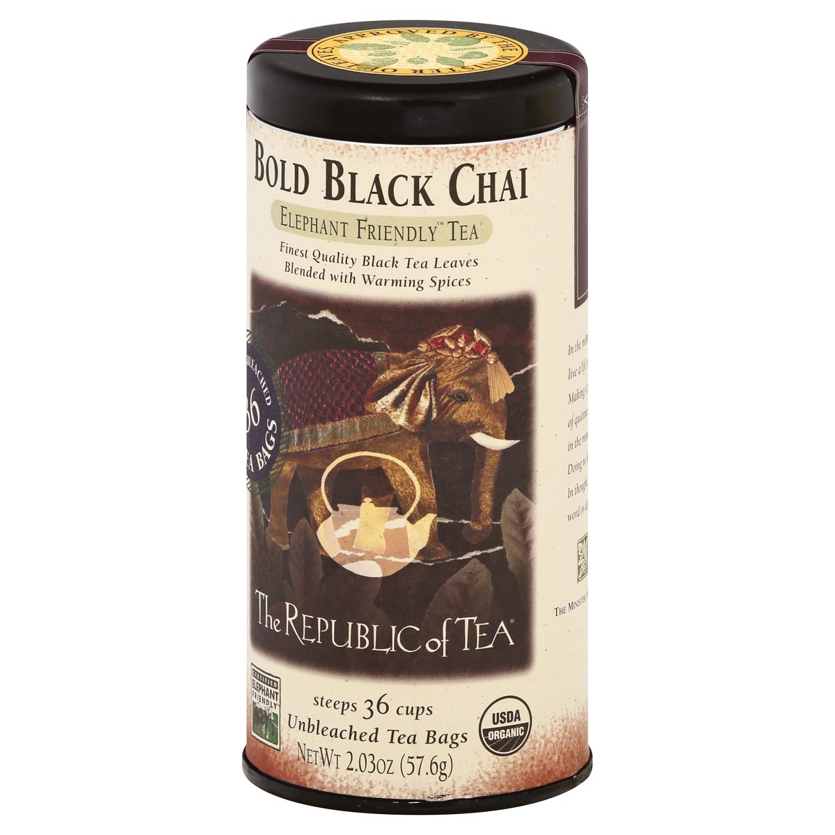 slide 5 of 9, The Republic of Tea Bold Black Chai, 2.03 oz