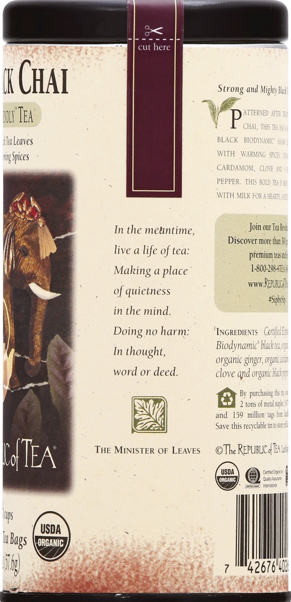 slide 9 of 9, The Republic of Tea Bold Black Chai, 2.03 oz