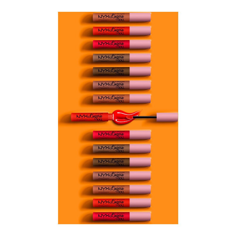 slide 5 of 6, NYX Professional Makeup Lip Lingerie XXL Matte Liquid Lipstick 13 Peek Show, 0.13 fl oz