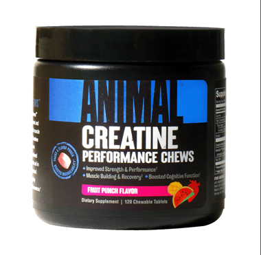 slide 1 of 1, Animal Performance Chew Tabs Fruit Punch Flavor Creatine 120 Chewable Tablets, 120 ct