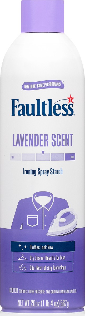 slide 12 of 12, Faultless Lavender Scent Ironing Spray Starch 20 oz, 20 oz
