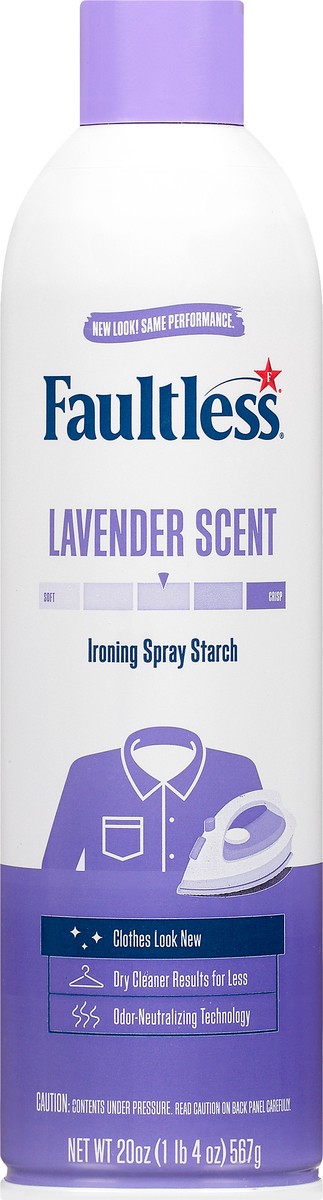 slide 1 of 12, Faultless Lavender Scent Ironing Spray Starch 20 oz, 20 oz