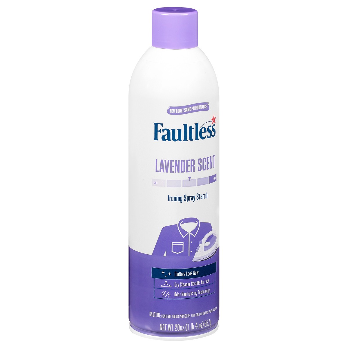 slide 8 of 12, Faultless Lavender Scent Ironing Spray Starch 20 oz, 20 oz