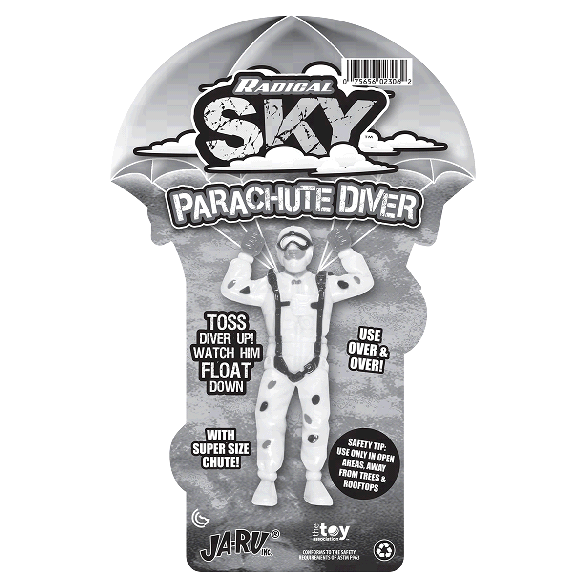 slide 3 of 5, Ja-Ru Radical Sky Parachute Diver, 1 ct
