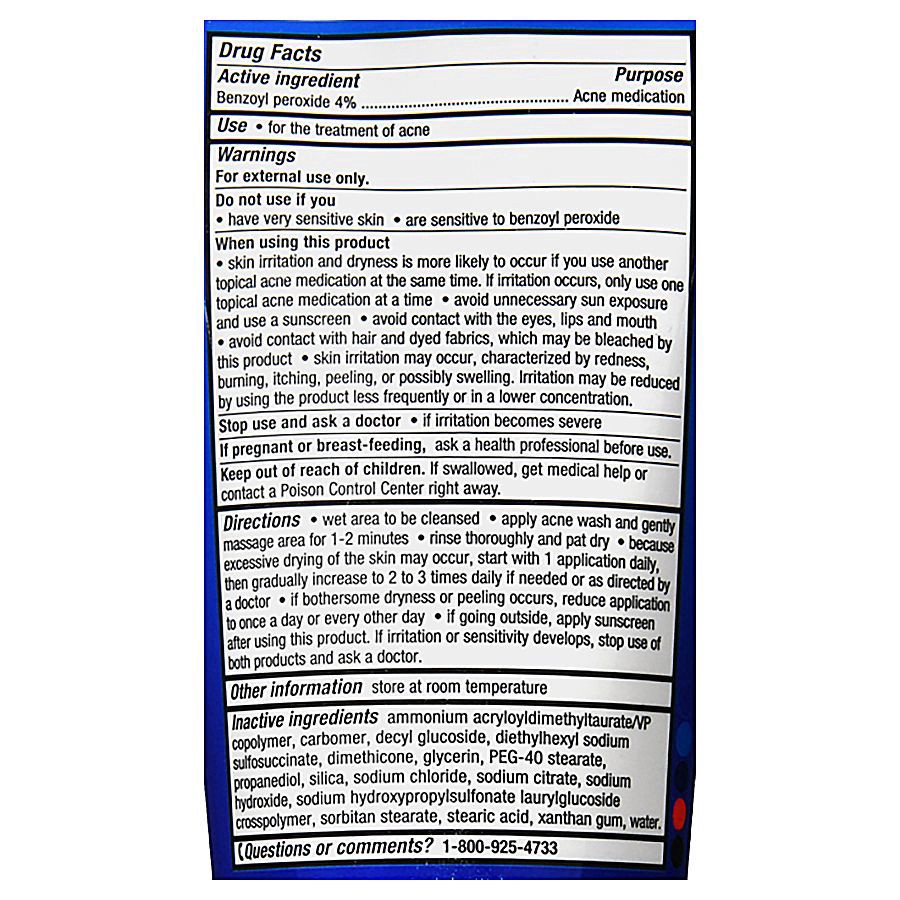 slide 4 of 5, Walgreens Daily Creamy Benzoyl Peroxide Acne Face Wash 6oz, 6 oz