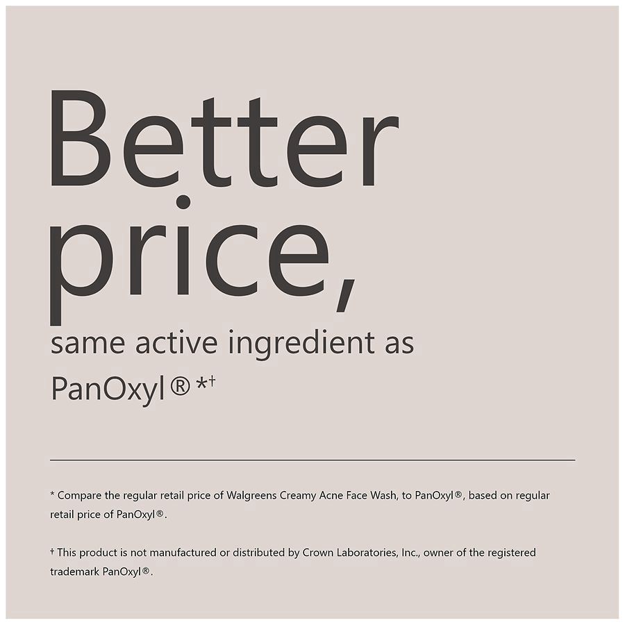 slide 3 of 5, Walgreens Daily Creamy Benzoyl Peroxide Acne Face Wash 6oz, 6 oz