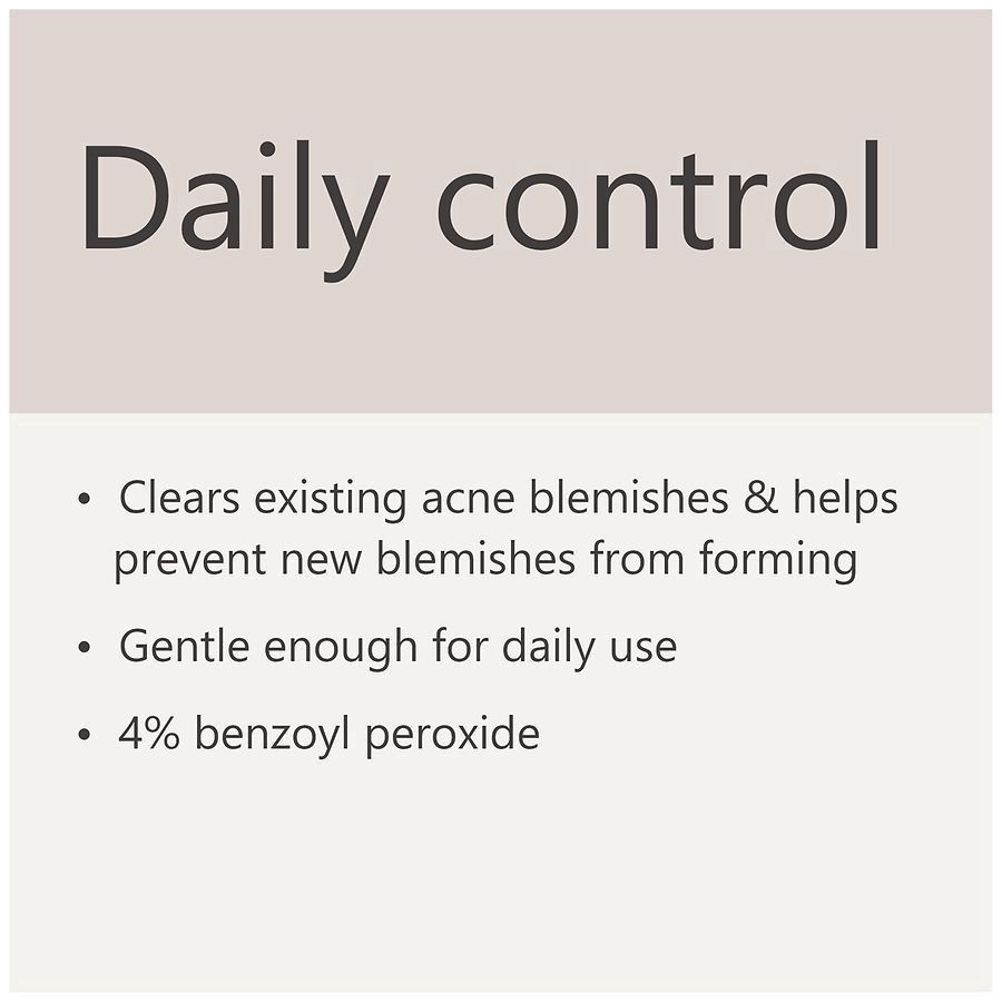 slide 5 of 5, Walgreens Daily Creamy Benzoyl Peroxide Acne Face Wash 6oz, 6 oz