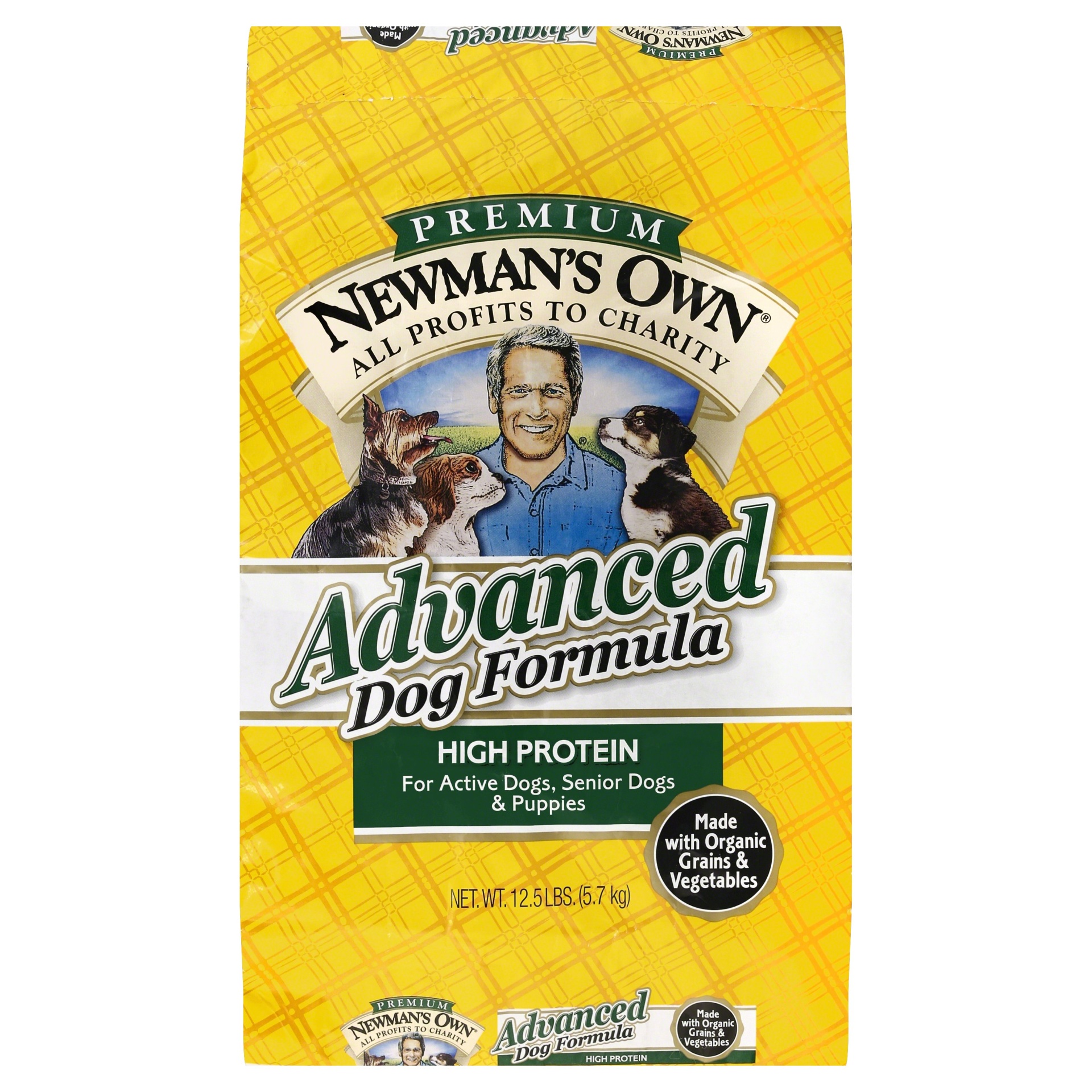 slide 1 of 6, Newman's Own Advanced Dry Dog Food, 12.5 lb