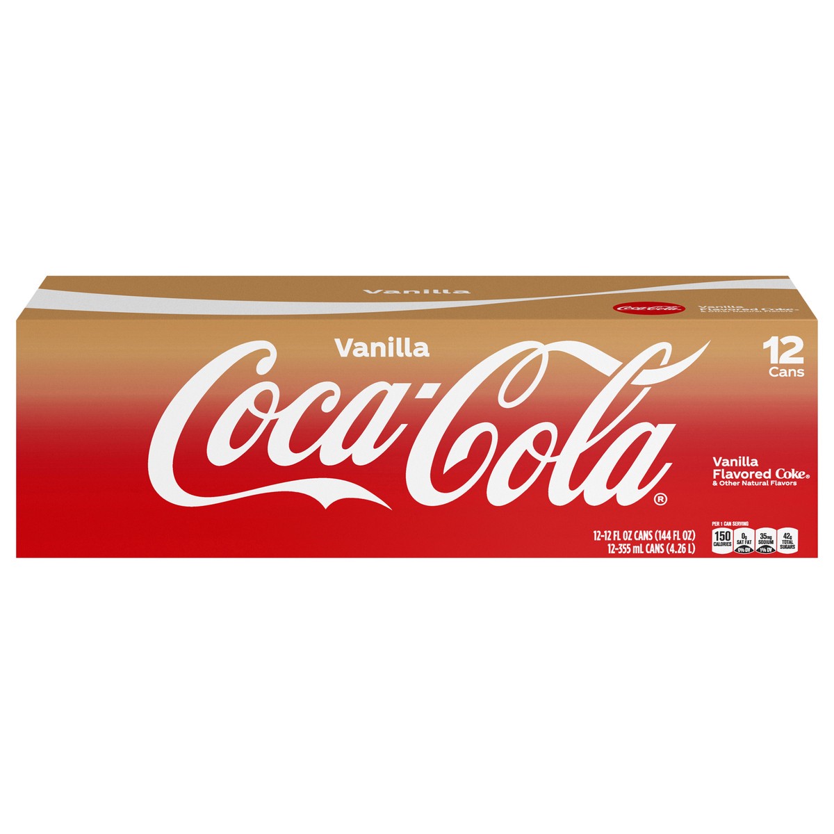 slide 1 of 9, Coca-Cola Vanilla Fridge Pack Cans\, 12 fl oz\, 12 Pack, 12 ct; 12 fl oz