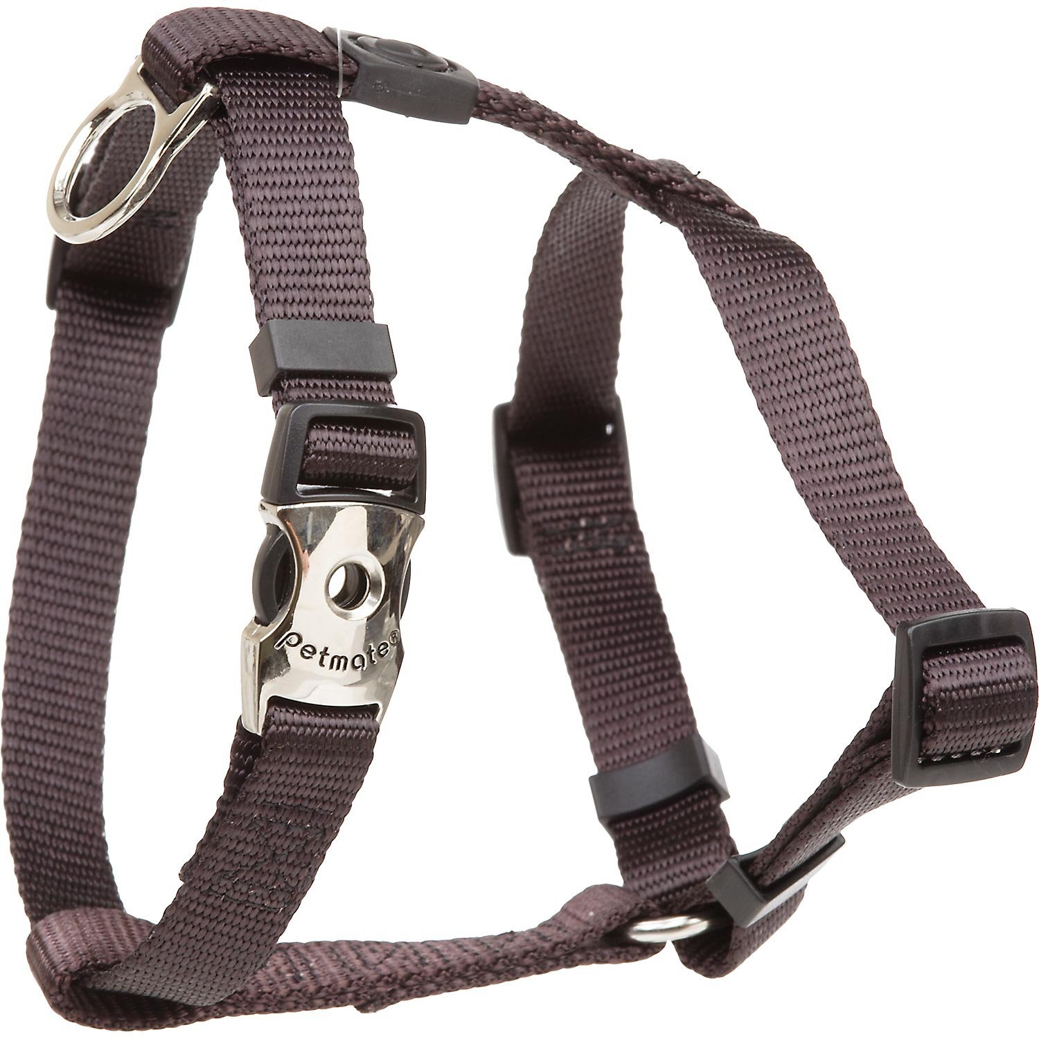 slide 1 of 1, Aspen Pet by Petmate Deluxe Signature Coal Single Ply Nylon Harness, MED