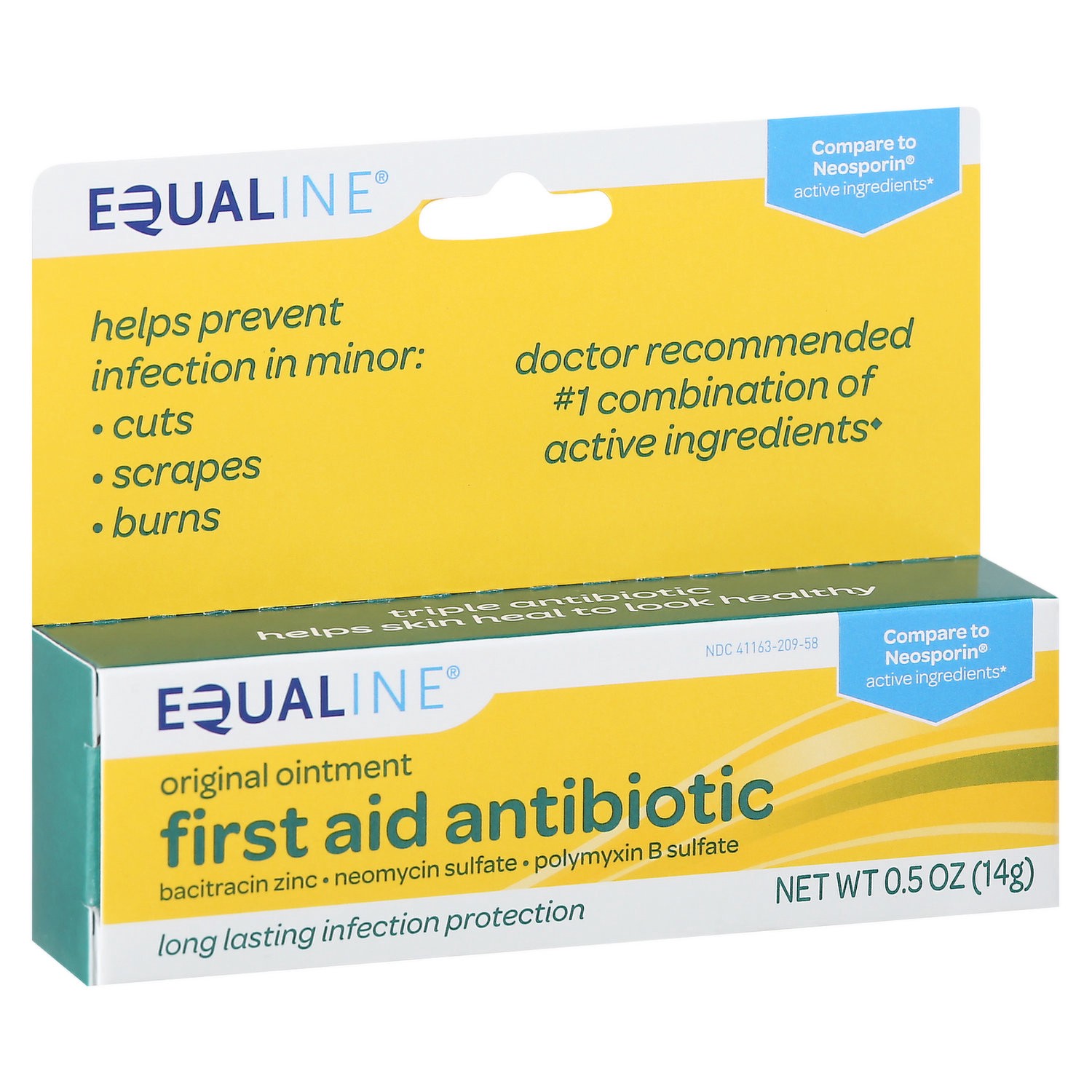 slide 1 of 1, Equaline Equal Triple Antibiotic Ointment, 0.5 oz