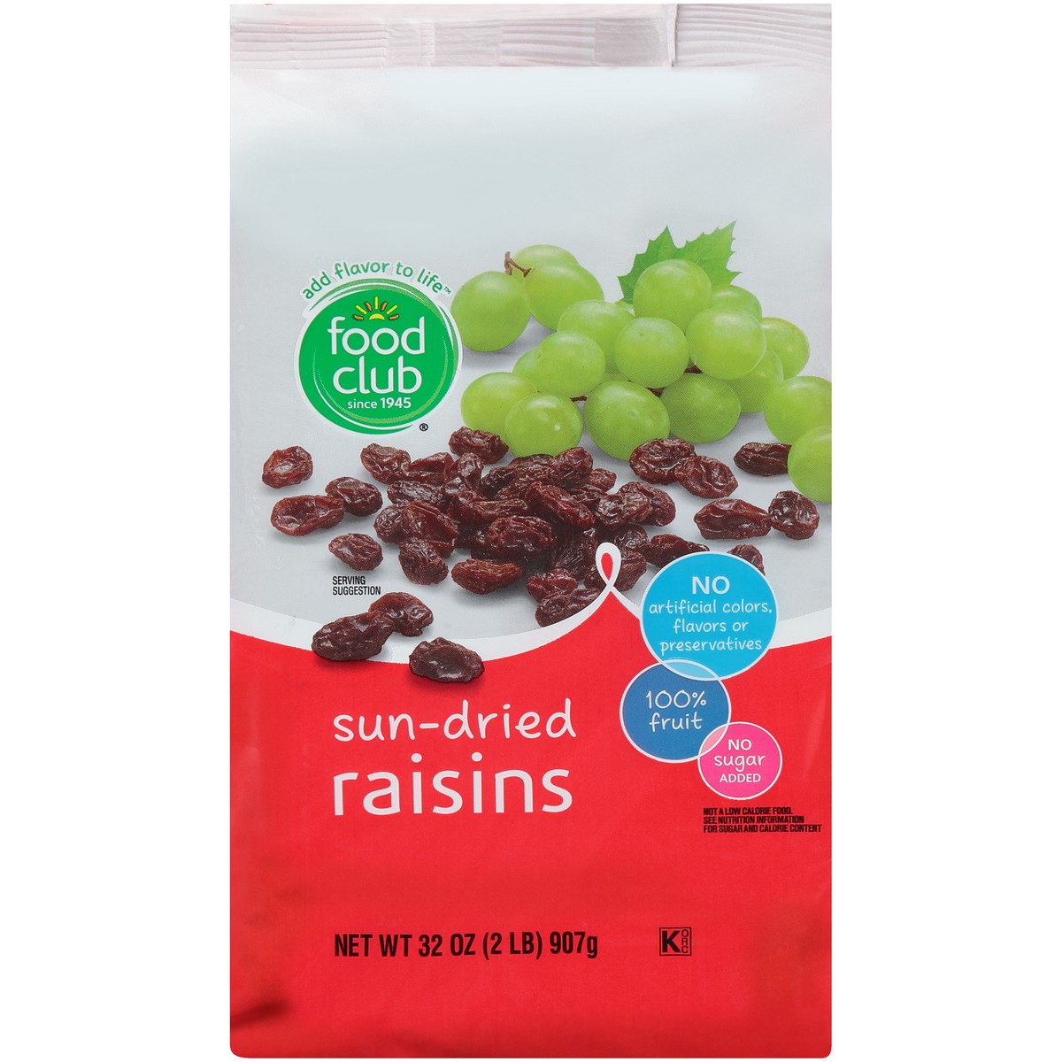 slide 1 of 10, Food Club Sun-dried Raisins, 32 oz