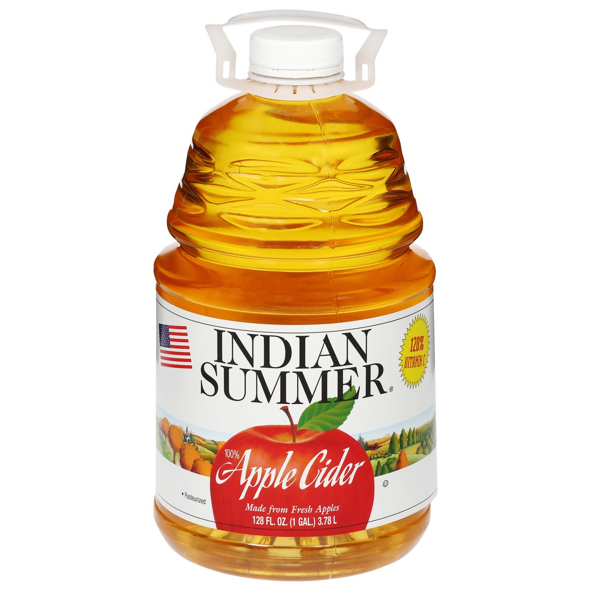 slide 1 of 14, Indian Summer 100% Apple Cider - 128 oz, 128 oz