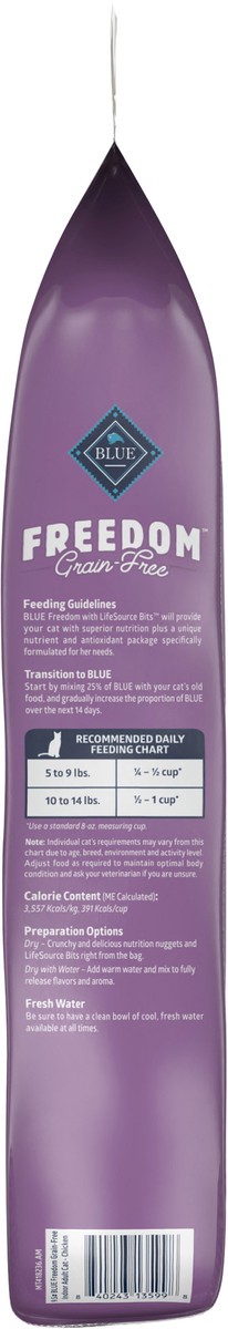 slide 6 of 11, Blue Buffalo Chicken Cat Food Indoor Adult, 9.5 lb