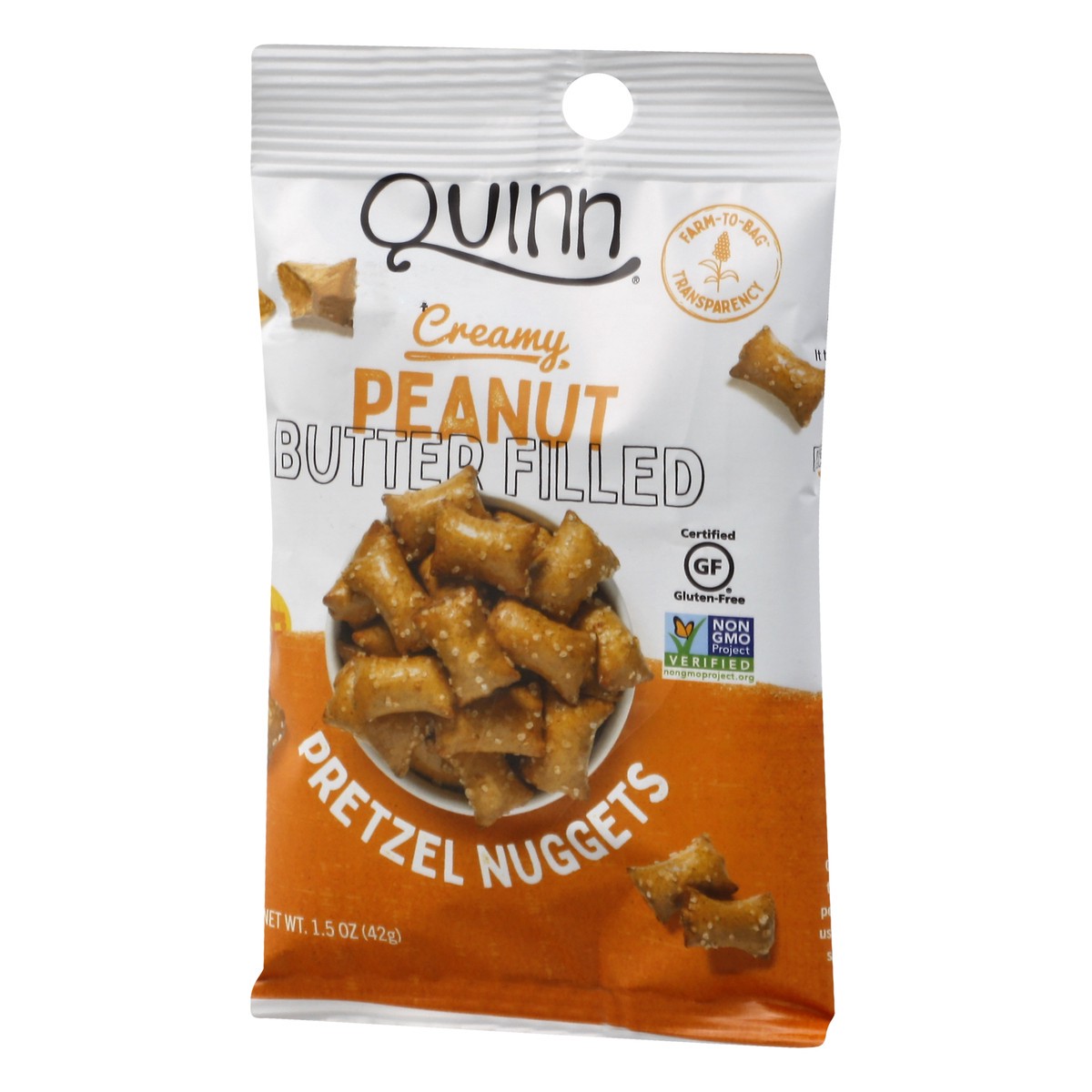 slide 11 of 13, Quinn Peanut Butter Filled Pretzel Nuggets 1.5 oz, 1.5 oz