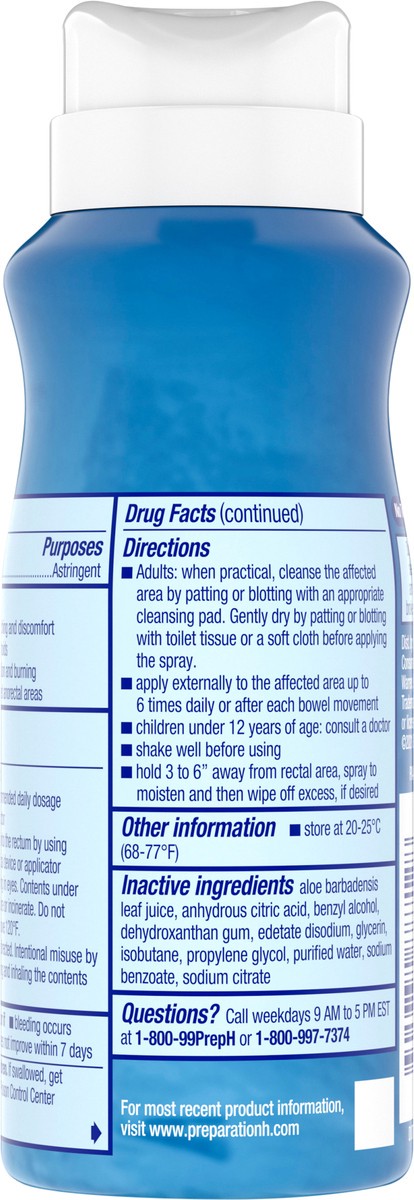 slide 5 of 9, Preparation H Soothing Relief Cooling Spray, No-touch Witch Hazel Spray for Irritated Skin Relief - 2.7 Oz Bottle, 2.7 oz