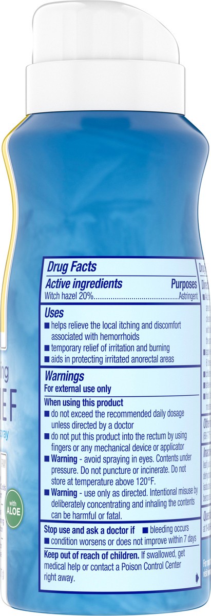 slide 8 of 9, Preparation H Soothing Relief Cooling Spray, No-touch Witch Hazel Spray for Irritated Skin Relief - 2.7 Oz Bottle, 2.7 oz