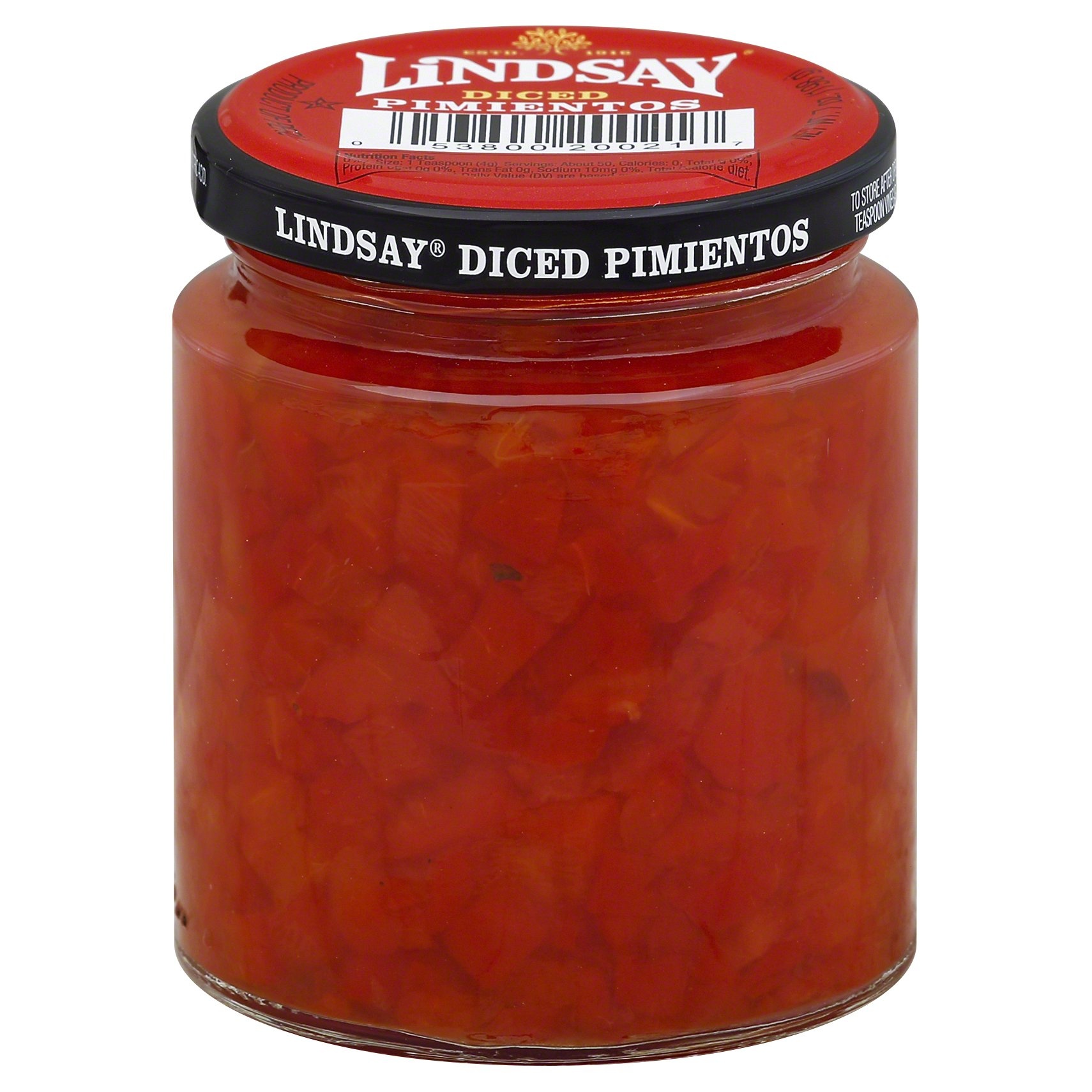 slide 1 of 2, Lindsay Diced Pimientos, 7 oz