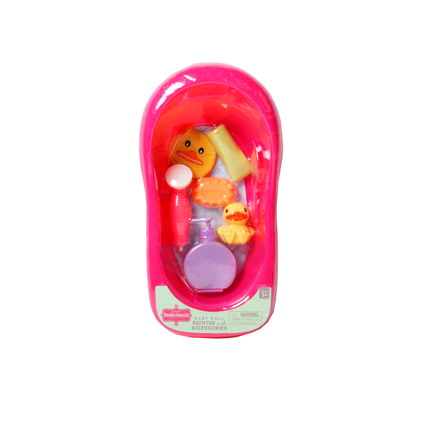 slide 1 of 1, Baby Tender Hearts Baby Doll Bathtub with Accessories, 1 ct