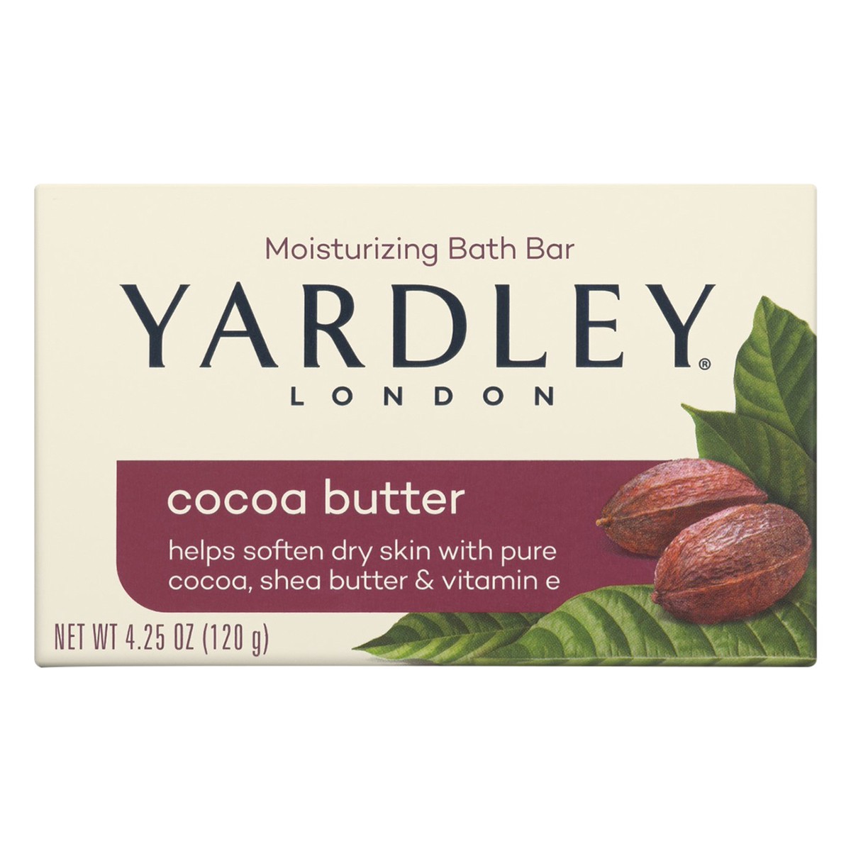 slide 11 of 11, Yardley London Nourishing Bath Soap Bar Cocoa Butter, Helps Soften Dry Skin with Pure Cocoa Butter, Shea Butter & Vitamin E, 4.0 oz Bath Bar, 1 Soap Bar, 4 oz