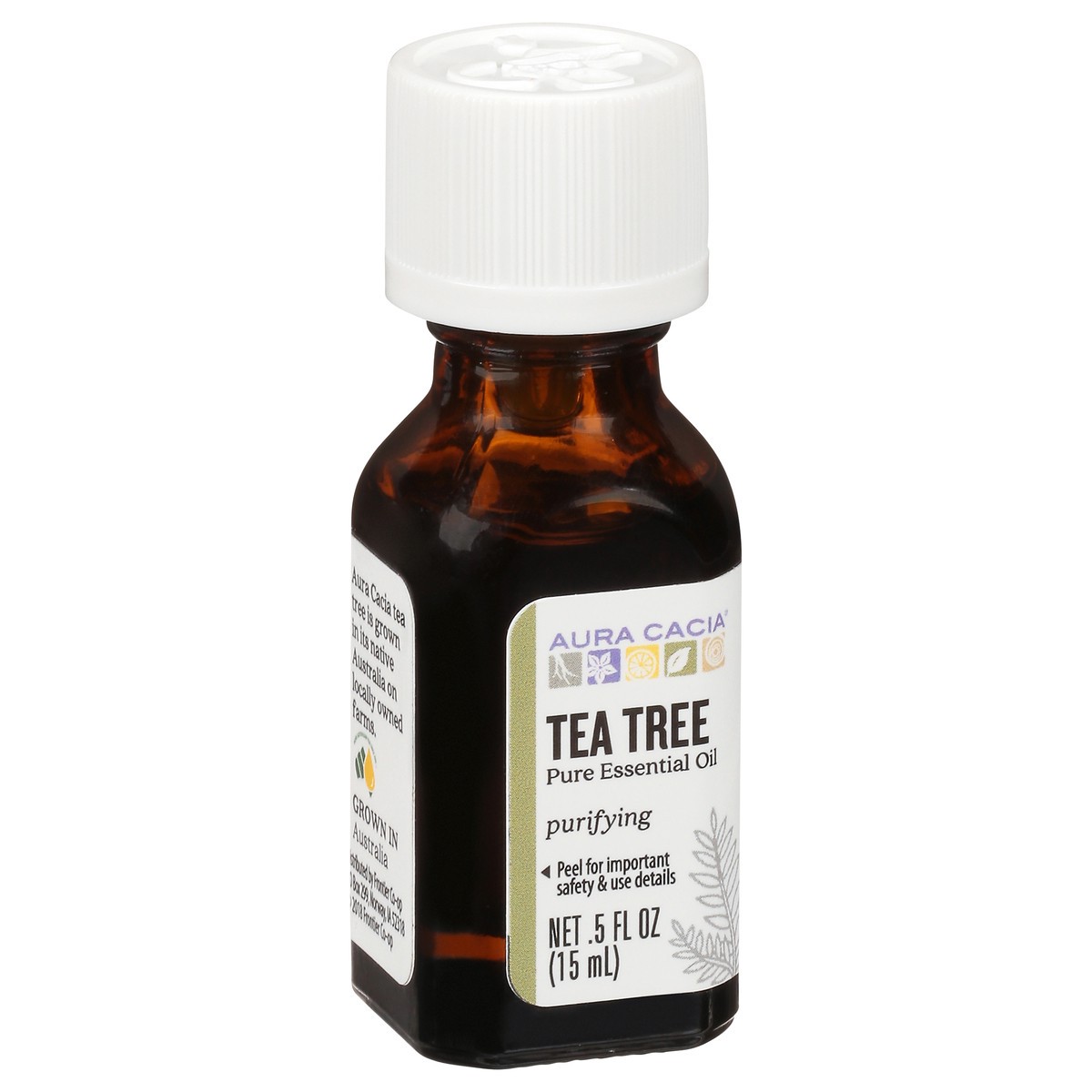 slide 7 of 9, Aura Cacia Tea Tree Essential Oil, 0.5 oz