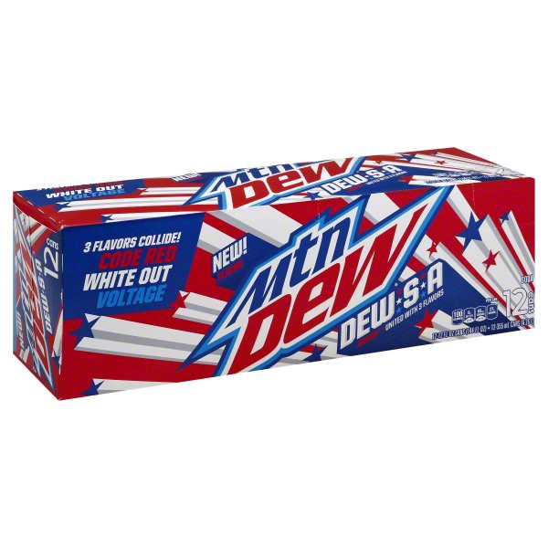 slide 1 of 4, Mountain Dew Dew-S-A, 12 ct; 12 fl oz