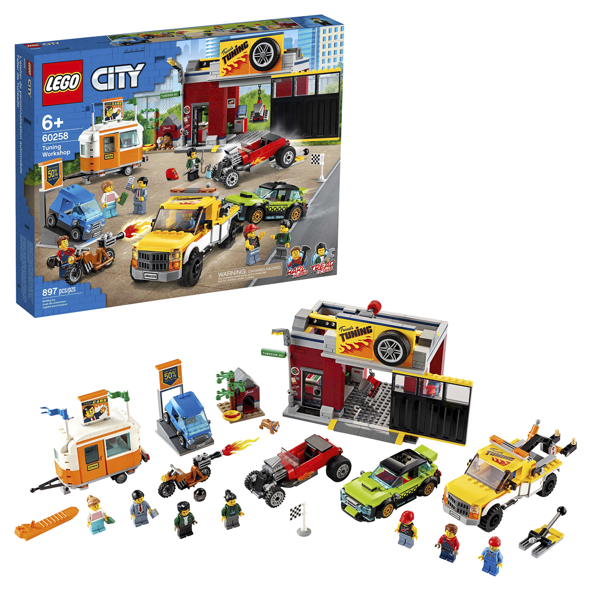 slide 1 of 1, LEGO City Tuning Workshop Toy Car Garage 60258 Cool Building Set, 1 ct