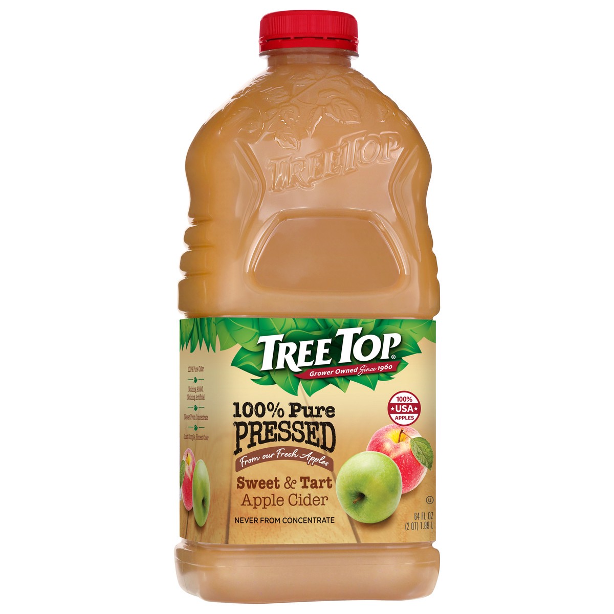 slide 7 of 14, Tree Top Sweet & Tart Apple Cider 100% Juice 64 fl oz, 64 fl oz