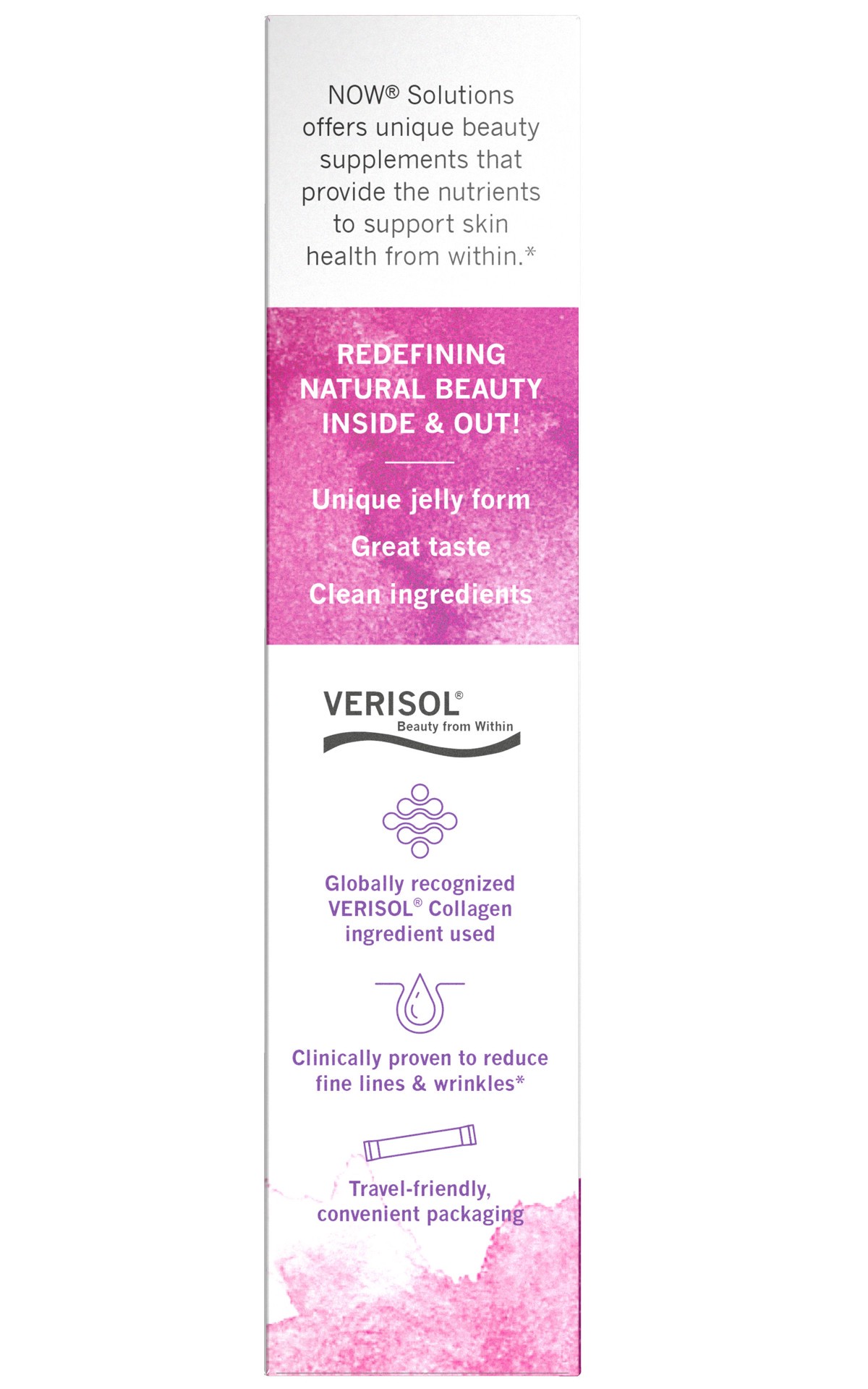 slide 4 of 4, NOW Solutions Collagen Jelly Beauty Complex, Sweet Plum - 10 Jelly Sticks, 1 ct