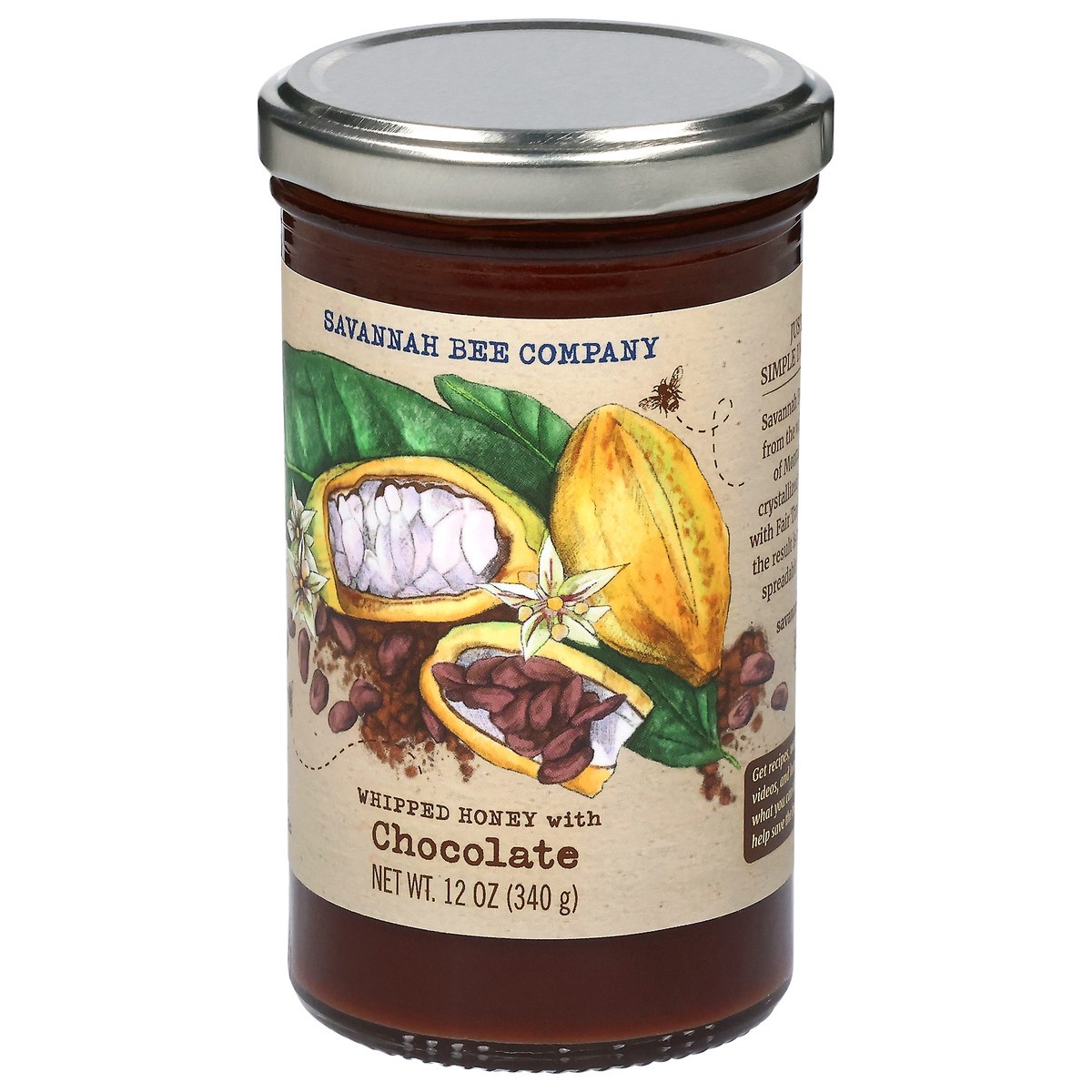 slide 5 of 14, Savannah Bee Whipped Honey with Chocolate, 12 oz