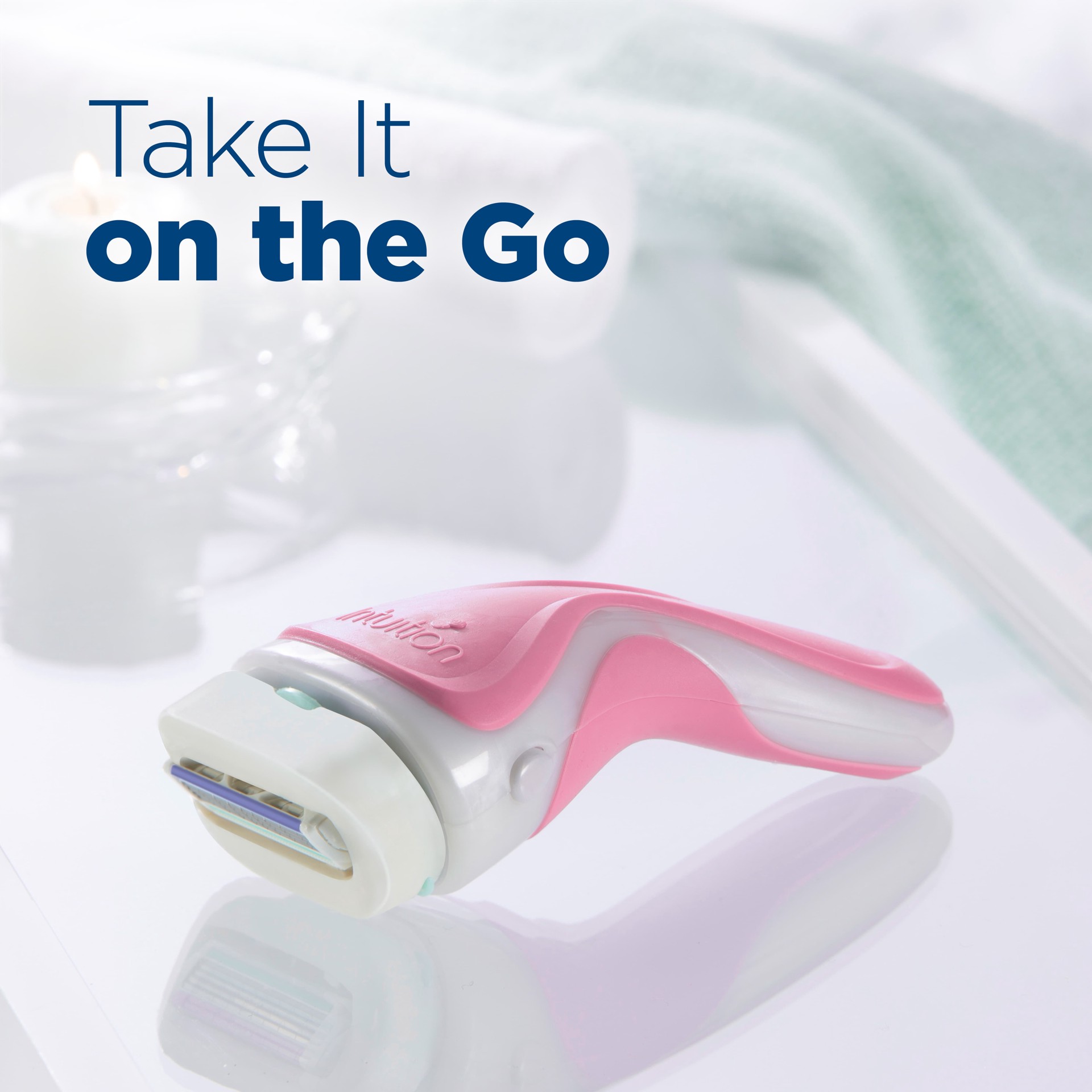 slide 4 of 8, Schick Intuition Sweet Water Lily Razor, 1 Handle and 2 Refills, 1 ct