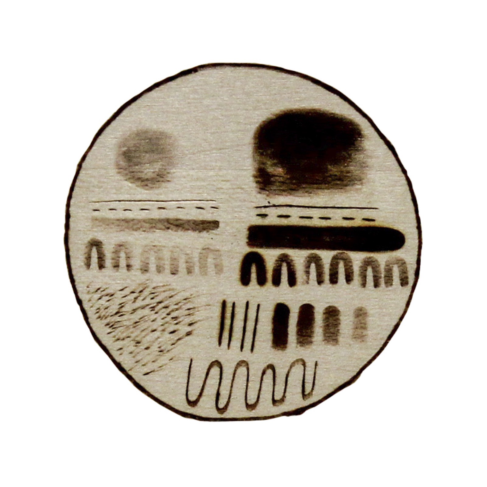 slide 4 of 6, Walnut Hollow Wood Burning Spoon Shading Point 1, 5.55 in x 2.20 in x 0.7 in