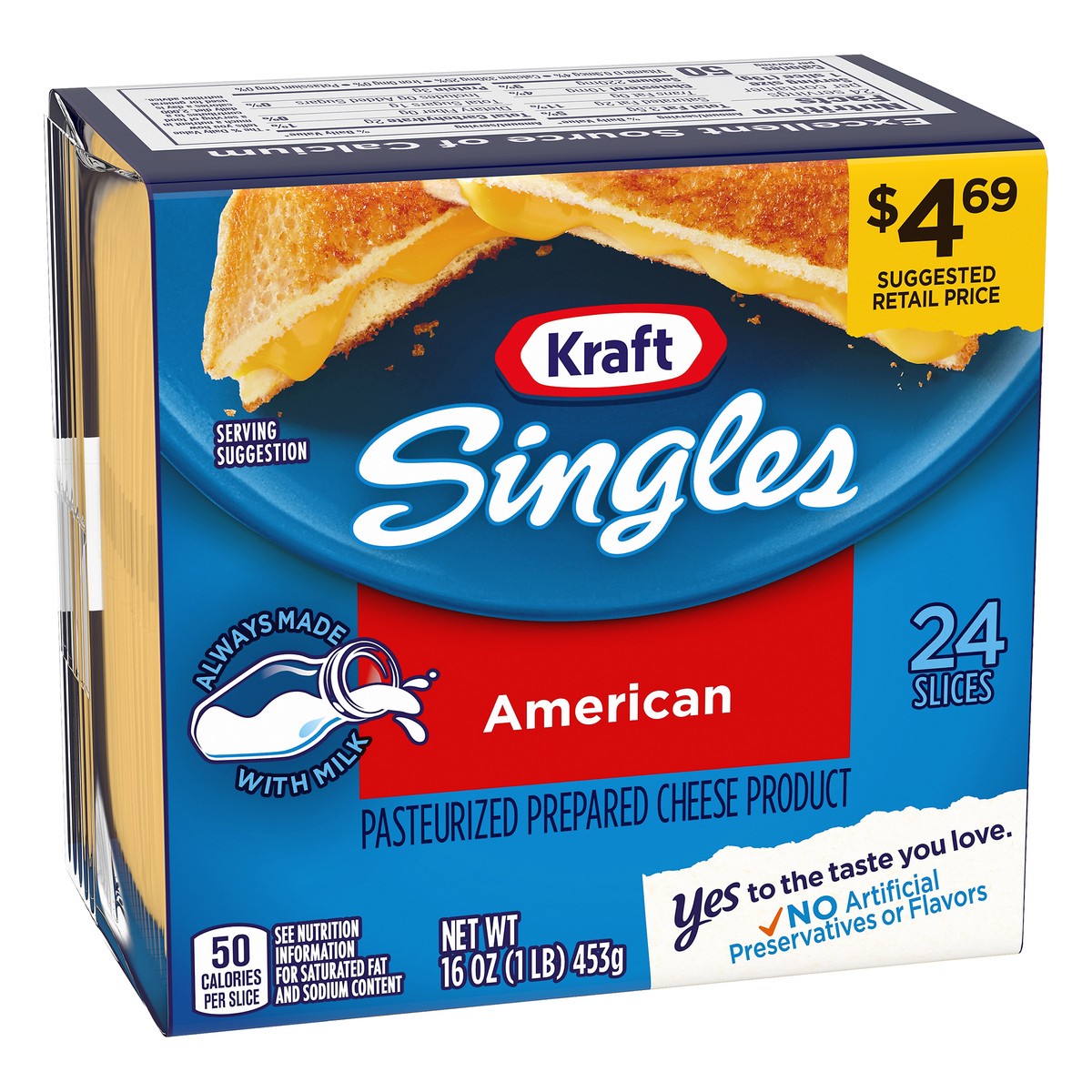 slide 3 of 10, Kraft American Singles, 16 oz