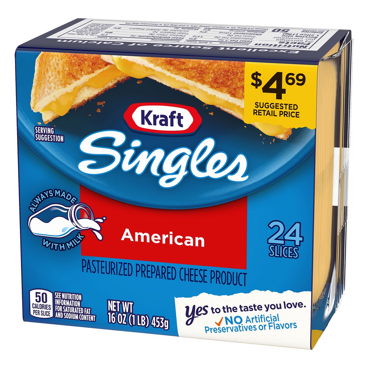 slide 5 of 10, Kraft American Singles, 16 oz