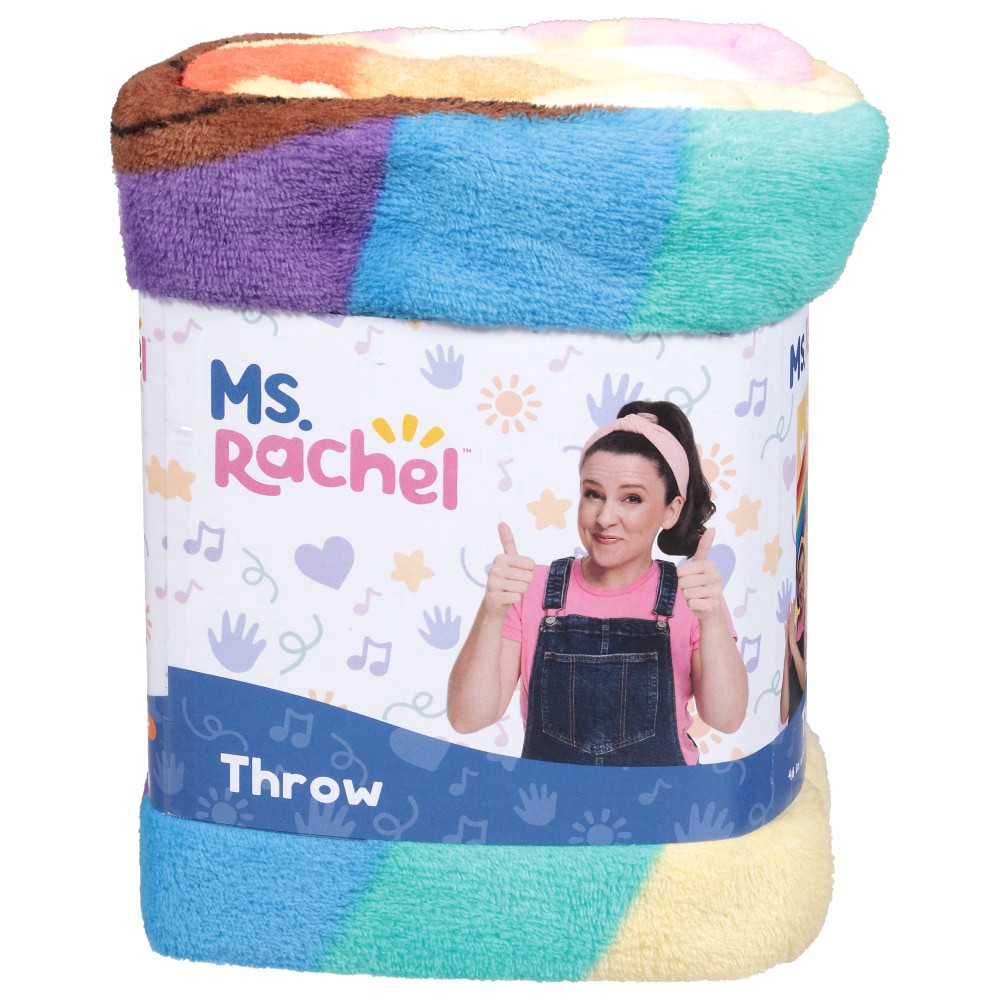 slide 1 of 6, Ms. Rachel Throw Blanket - Cheers to Friends, 1 ct