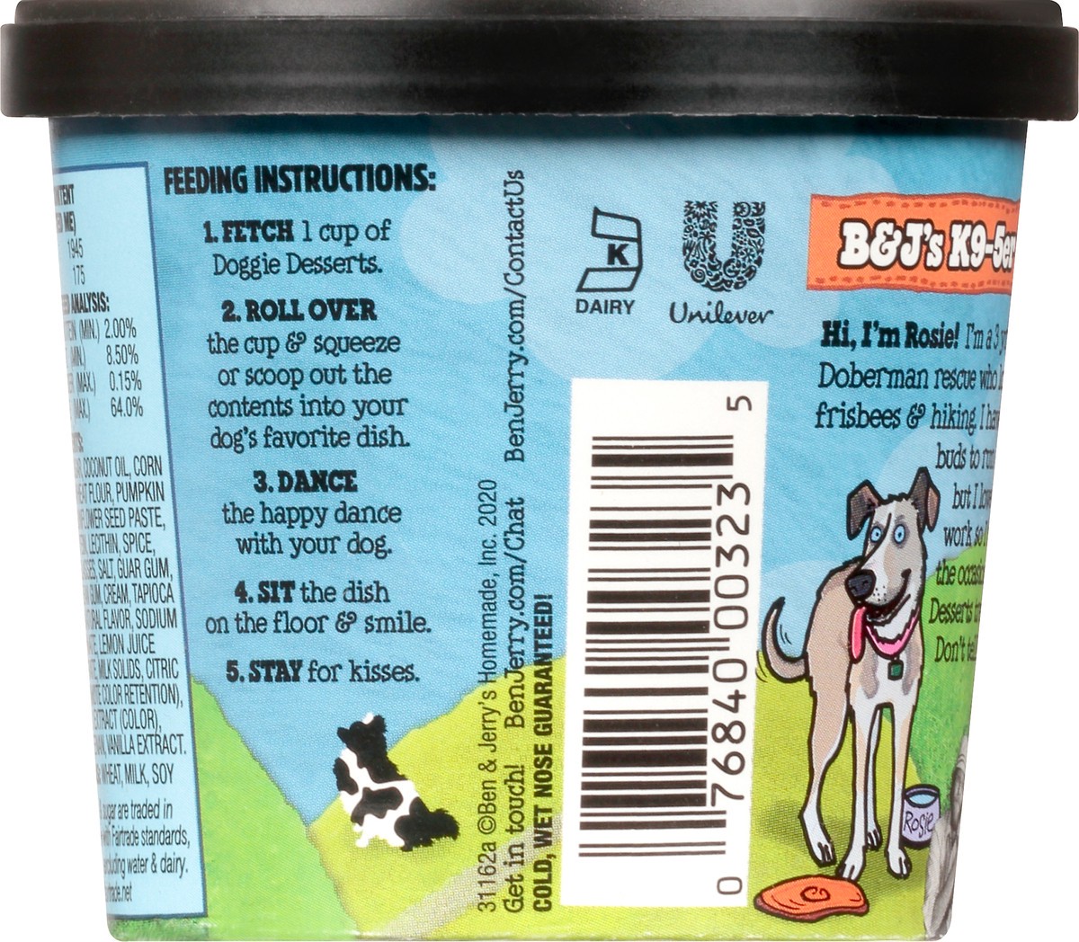 slide 6 of 9, Ben & Jerry's Frozen Dog Treat Rosie's Batch, 4 oz, 4 oz